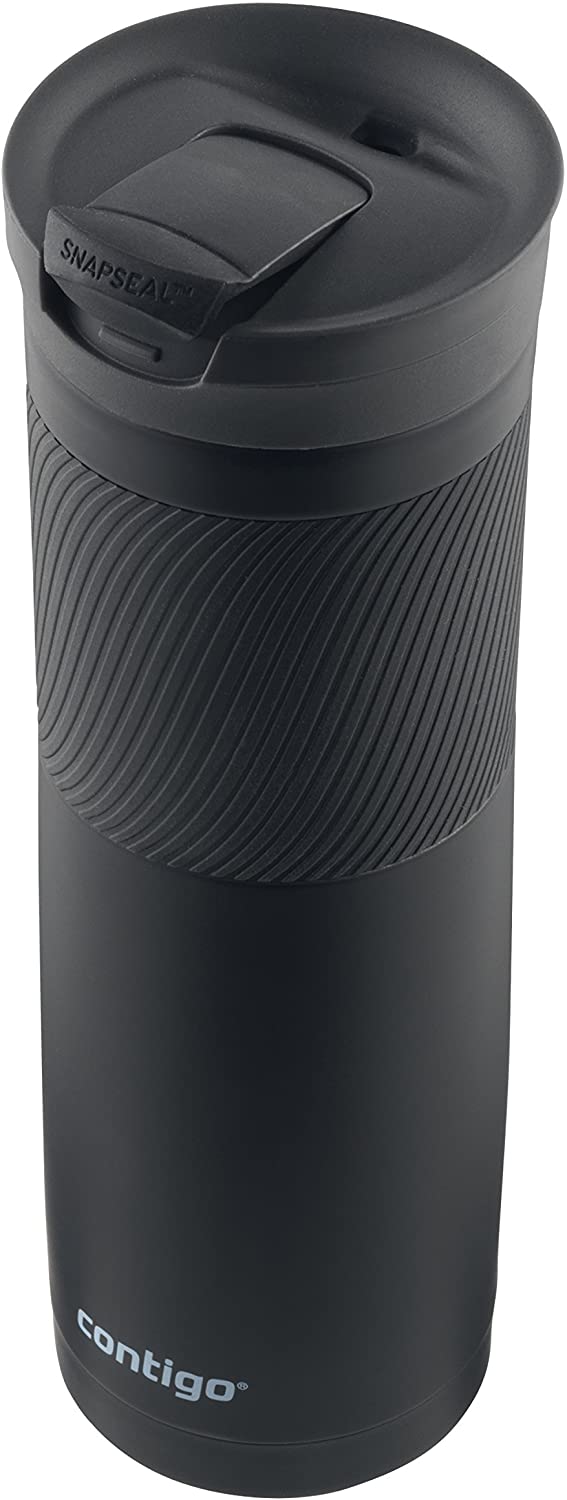 Vacuum-Insulated Stainless Steel Travel Mug, 24oz, matte black - The Triangle