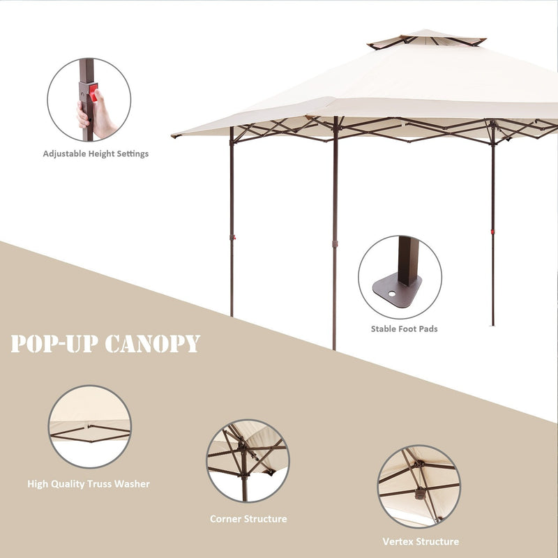 [Pre-order] Ainfox 13x13FT 2-Tier Patio Gazebo Outdoor Pop-Up Canopy Tent
