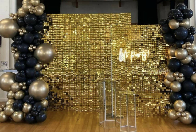 Gold Shimmer Wall (Rental)