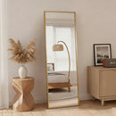 [Pre-order] Ebern Designs 14 x 47 Over The Door - Full Length Hanging Mirror, Aluminum Alloy Framed Wall-mounted Full Length Mirror & Reviews | Wayfair