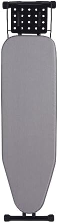 [Pre-order] Jakeefud Deluxe Ironing Board with Heat Resistant Cover and Thicken Felt Pad, Heavy Sturdy Legs,Full Size Hanger Iron Board,Foldable (L-Grey)