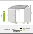 Outsunny 8' x 6' Outdoor Storage Shed