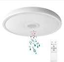[Pre-order] Smart Waterproof LED Flush Mount Ceiling Light Fixture,with Bluetooth Speaker,11 Inch,18 watt,Dimmable Music Lamp,RGB Color Changing Light with Remote Control,for Bathroom,Shower,Bedroom