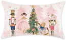 [Pre-order] TAJWE Christmas Pillow Cover 12x20 Pink Nutcracker Xmas Decor