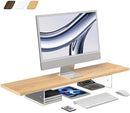 [Pre-order] Monitor Stand Riser,Wood & Acrylic Computer Monitor Stand with LED Light,Desk Accessories Desktop Organizer Stand for Computer,Laptop,Printer,PC & TV Screen Riser