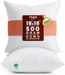 [Pre-order] Utopia Bedding 18x18 Pillow Inserts, White Throw Pillows for Couch, 2 Pack