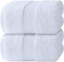 [Pre-order] White Classic Luxury White Bath Sheets 2 Pack - Extra Large 35x70, 700 GSM