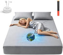 [Pre-order] Grounding Sheets Queen Size, 20% Pure Silver Fiber + 80% Organic Cotton, Grounded Sheet Earth Connected Bedding Fitted Earth Sheets with Grounding Cord
