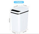 Bathroom Automatic Trash Can with Lid, 4 Gallon And 2.8 Gallon Touchless Small Garbage Can Slim Motion Sensor Smart Trash Bin for Bedroom, Office, Living Room