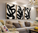 [Pre-order] Modern Abstract Lines Framed Wall Art Boho Canvas Pictures, 20"x28"x3