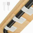 [Pre-order] Abnii 50 PCS Hook and Loop Cable Ties, Under Desk Cable Management, White