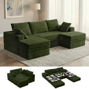 [Pre-order] 107'' Modular Sectional Sofa, Deep Seat Boneless Couch with Storage