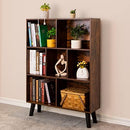 [Pre-order] LEYAOYAO Cube Bookshelf, Mid-Century Modern Book Shelf with Legs, Brown