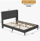 Queen tufted bed frame