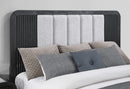 [Pre-order] Beckett White/Black Bed And Nightstand With Cooler