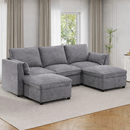 82.6" Modular Sectional Sofa with Full Seat Storage