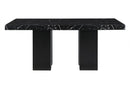 D03 Dining Table +6 D03 Dining Chairs Black