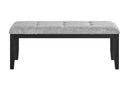 D1319 Blk/Wht Dining Table, 4 D1319 Lt Grey Dc & D1319 Lt Grey Bn