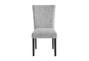 D1319 Blk/Wht Dining Table, 4 D1319 Lt Grey Dc & D1319 Lt Grey Bn