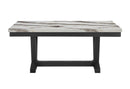 D1319 Blk/Wht Dining Table, 4 D1319 Lt Grey Dc & D1319 Lt Grey Bn