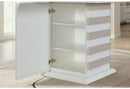 D2507 Bar Table With 6 D06 Bar Stools Beige
