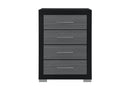 [Pre-order] Onyx 4pc King Size Bedroom Set with Fireplace and TV Lift Footboard