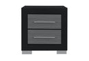 [Pre-order] Onyx 4pc King Size Bedroom Set with Fireplace and TV Lift Footboard