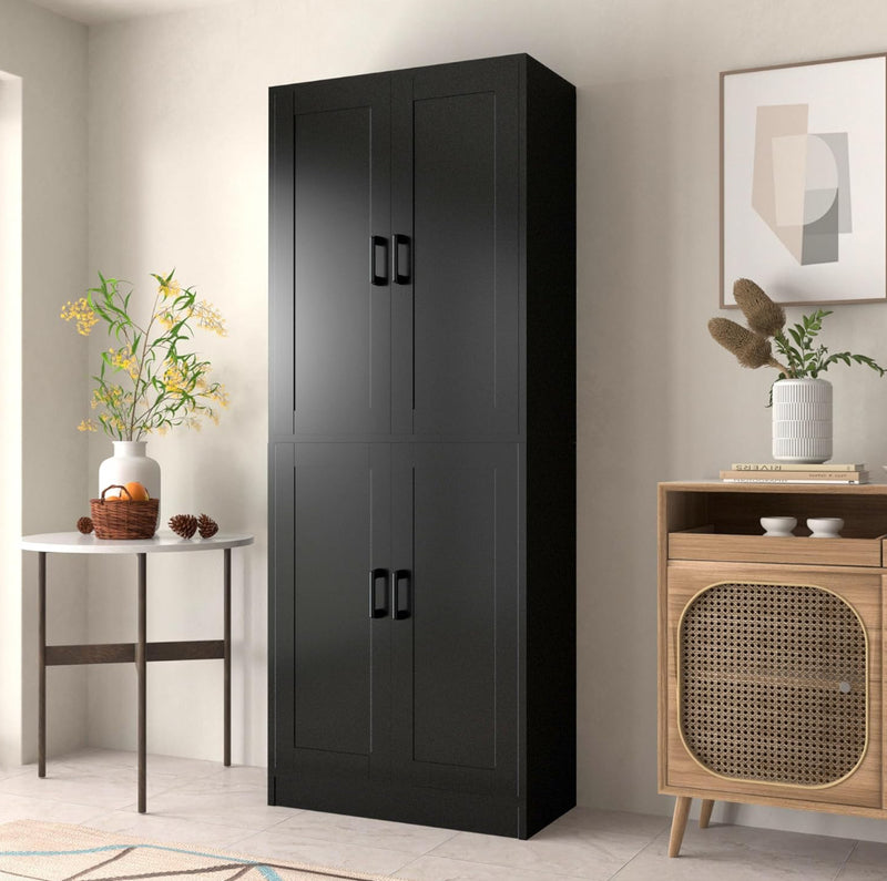 Black Kitchen Pantry, VIVO Electric 48 x 30 in Standing Desk