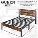 Queen Bed Frame With Headboard And Footboard