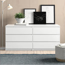 [Pre-order] Zipcode Design™ Jada 6 Drawer 60.5" W Double Dresser & Reviews | Wayfair (glossy white)