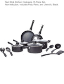 Non Stick Kitchen Cookware 15-Piece Set