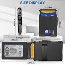 Men's Bifold Pop-up Smart Wallet with RFID Blocking, ID Window & Stretchable Cash Slot