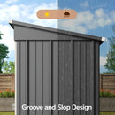 5x3ft Outdoor Storage Shed for Tool Storage And Organization, Metal Sheds for Outside, Garden