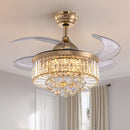 [Pre-order] Rosdorf Park Houstyn Dimmable Crystal Ceiling Fan with LED Lights & Remote Control & Reviews | Wayfair