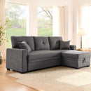 [Pre-order] 84" Modern Reversible Sleeper Sectional Sofa With Right Storage Chaise