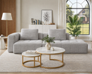 107.50" Boneless Couch, Modular Sectional Sofa Cloud Sectional Couch with L-Shape Chaise, Compressed Boneless Couch, No Assembly Required