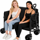 Heavy-Duty 660lb Capacity Foldable Wagon - Converts to a Bench