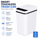 Touchless Bathroom Automatic Trash Can with Lid