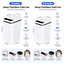 Touchless Bathroom Automatic Trash Can with Lid