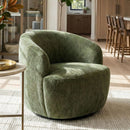 [Pre-order] 28.5" Wide Modern Chenille Swivel Barrel Accent Chair