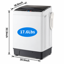 Washing Machine & Dryer Combo / Compact Laundry Set with Stainless Steel Tub / Smart Control, Quick Wash/Dry, Noise-Free 17.8lbs/1.5cu.ft