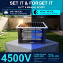 Outdoor Solar Mosquito Killer Lamp – 4500V Electric Bug Zapper