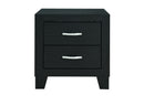 REID BLACK QUEEN BED GROUP WITH LED (4 piece set)