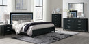 [Pre-order] REID BLACK QUEEN BED GROUP WITH LED (4 piece set)