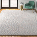 [Pre-order] Etta Avenue™ Tatte Animal Print Gray/Ivory Area Rug & Reviews | Wayfair
