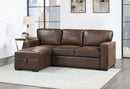 U0203 Coffee Reversible Pull Out Sofa Bed