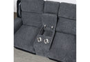 [Pre-order] U5914 Grey/Black Reclining Sofa/Console Reclining Loveseat/Recliner