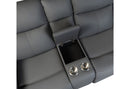GREY CONSOLE RECLINING LOVESEAT WITH LED AND SPEAKER