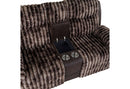 U6028 Brown Reclining Sofa/Console Reclining Loveseat/Glider Recliner