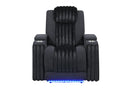 [Pre-order] U8000 Black Pwr Rec Sofa/Pwr Console Rec Loveseat W/Phr